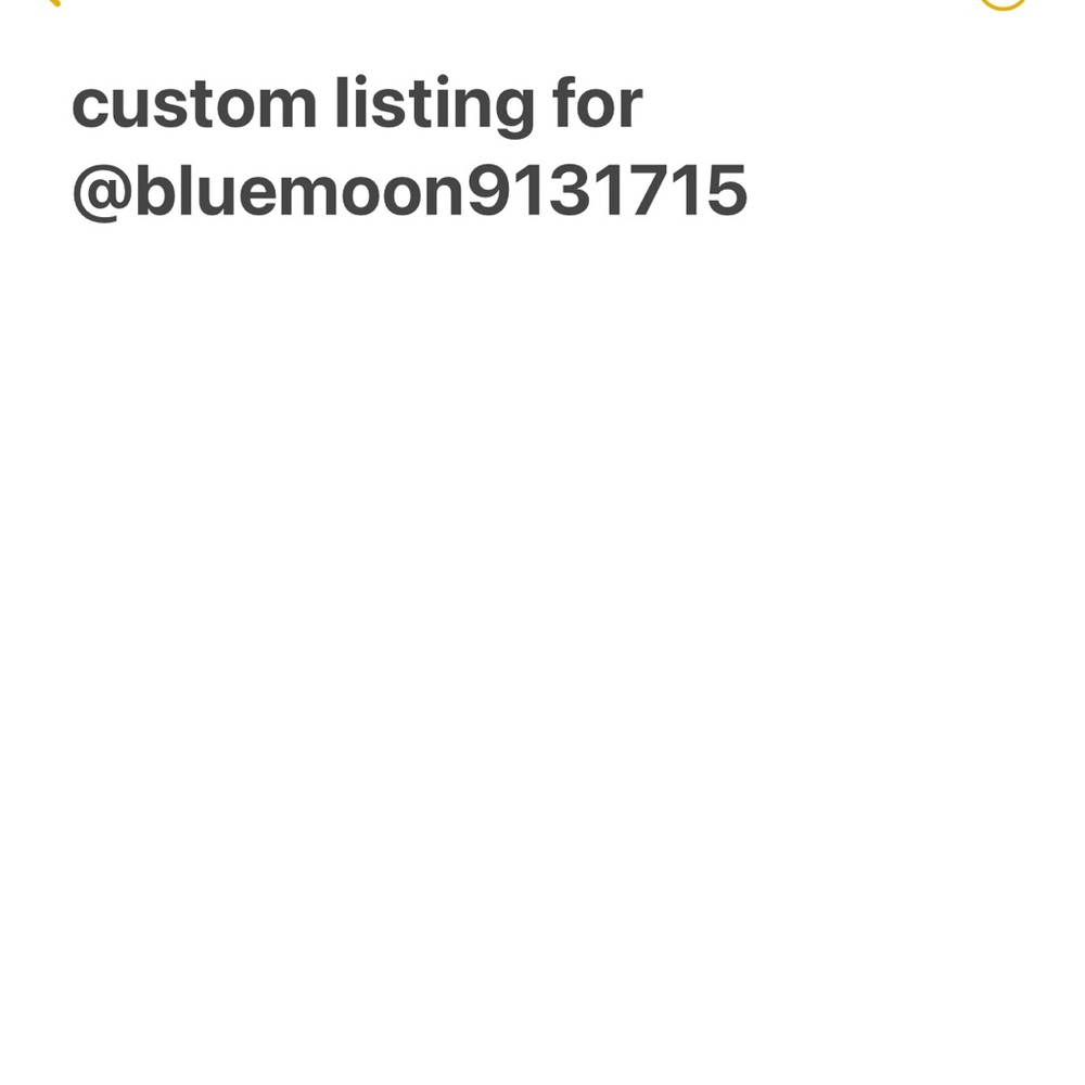 CUSTOM LISTING